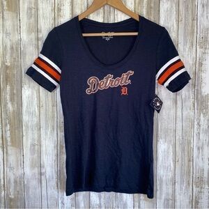 NWT MLB Detroit Tigers Baseball Tee Navy Women’s XS
